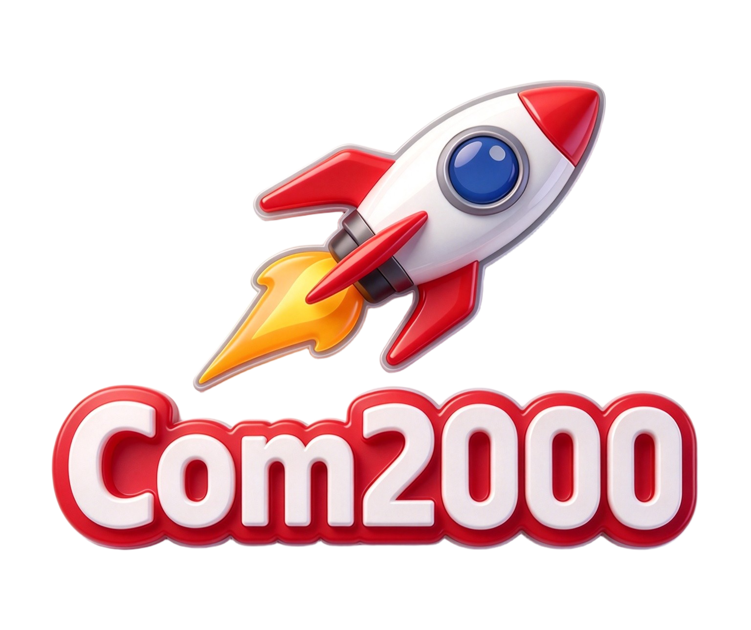 Com2000 2000x red rocket logo